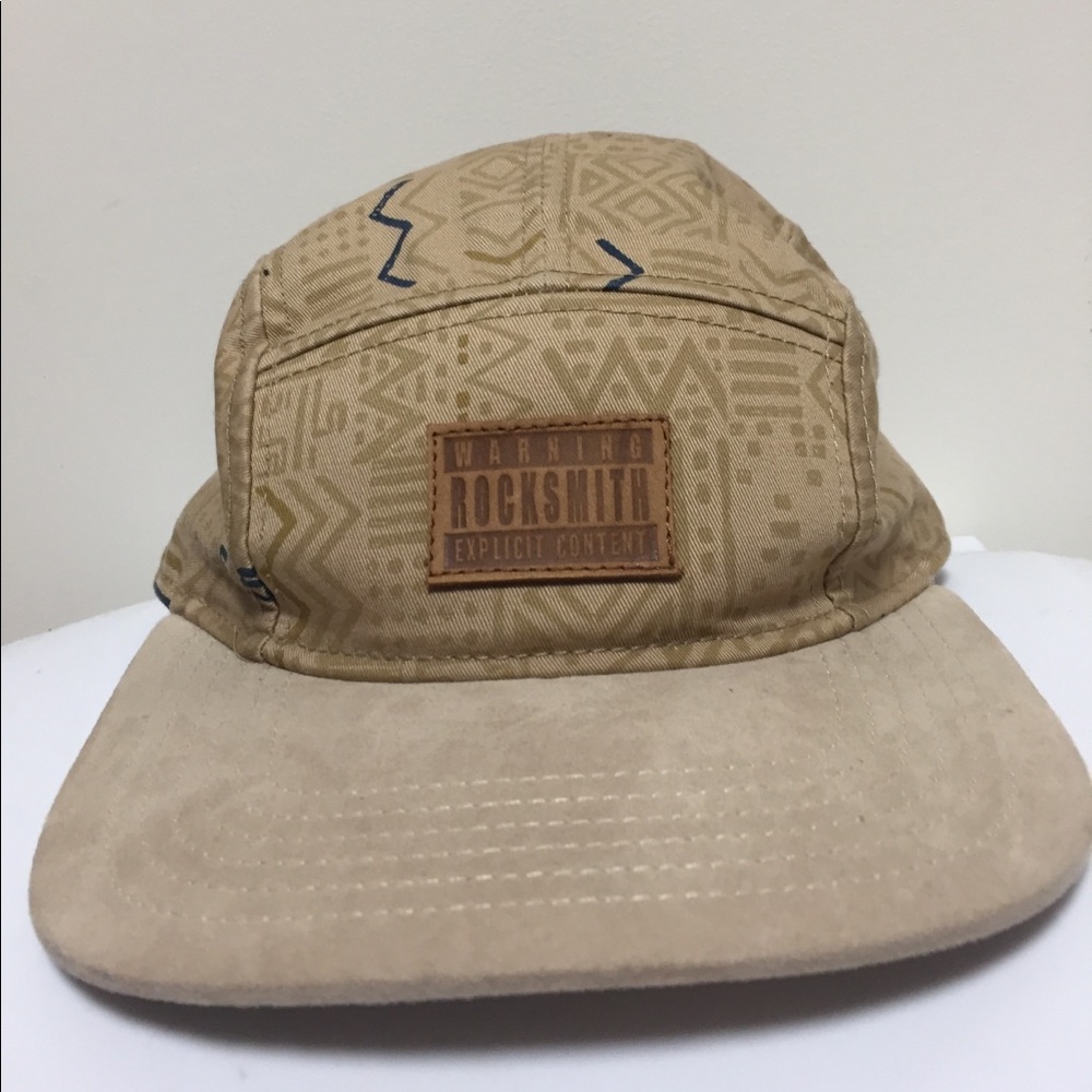 Tan w/some blue rocksmith 5 panel hat used